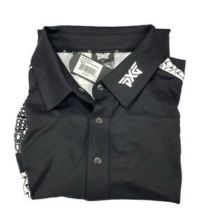 PXG Shirt Mens Handkercheif Paneled Polo UV Protection- Size M MSRP: $145